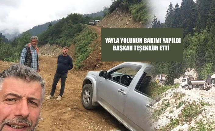 O yol yapıldı: Başkan Teşekkür etti