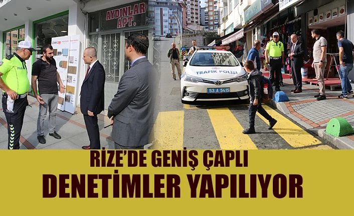 Rize’de Okulların çevrelerinde sıkı tedbirler alındı