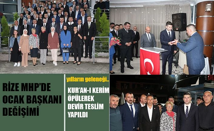 Ülkü Ocakları Genel Başkanı Rize’de Devir Teslim Törenine Katıldı