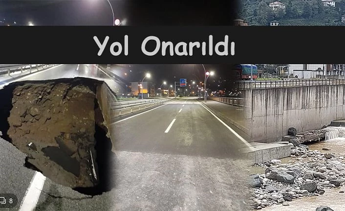 Çöken yol onarıldı, eski muhtar yine uyardı