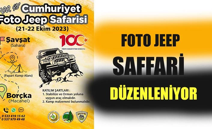 FOTO JEEP SAFARİ DÜZENLENECEK