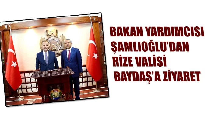 MİLLİ EĞİTİM BAKAN YARDIMCISI ŞAMLIOĞLU’DAN VALİ BAYDAŞ’A ZİYARET