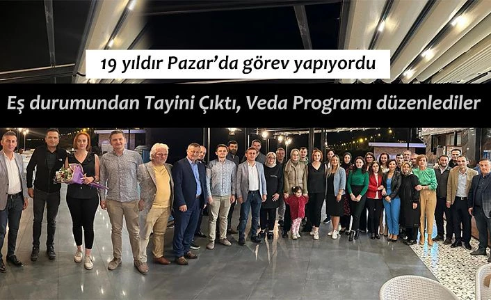 Veda Programı Düzenlediler