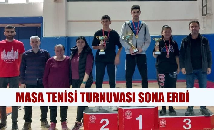 100. YIL MASA TENİSİ TURNUVASI SONA ERDİ