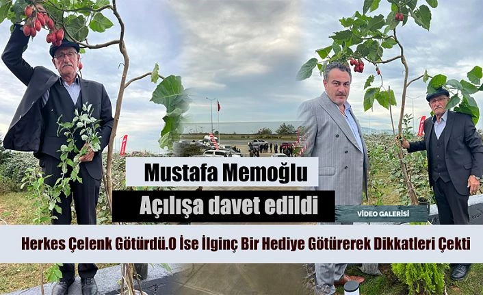 Açılışa çok konuşulacak hediye götürdü