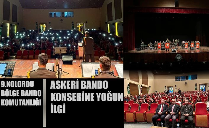 ASKERİ BANDO KONSERİNE YOĞUN İLGİ