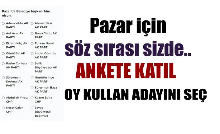 Kaçkar 53’ten Dev Anket