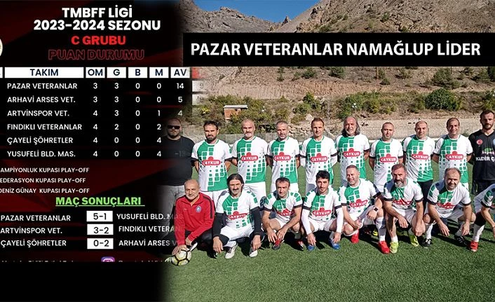 Pazar Veteranlar namağlup lider