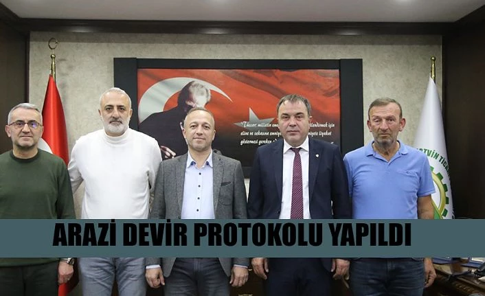 TOPTANCILAR SİTESİ ARAZİ DEVİR PROTOKOLÜ YAPILDI