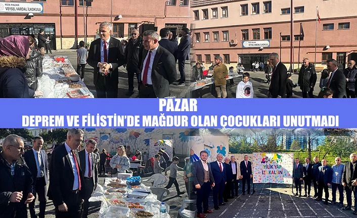 Filistin ve deprem bölgesindeki Çocuklar için ele ele verdiler