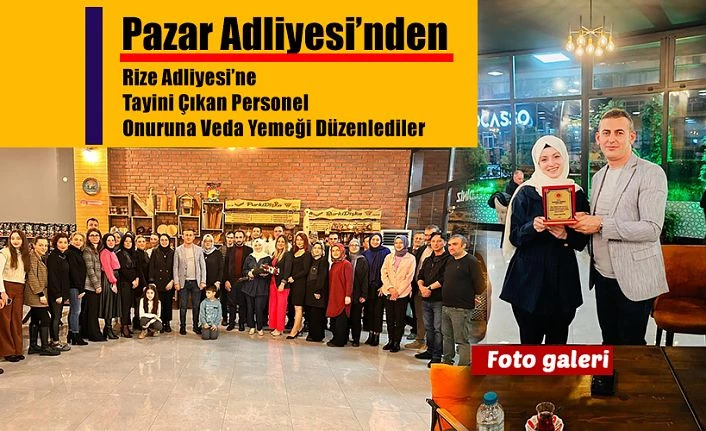 Veda Yemeği Düzenlediler